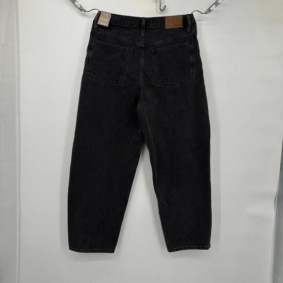Madewell The Ballon  NWT‎ Wide Leg Jean Women's Sz 28  Pockets Black - Picture 4 of 16
